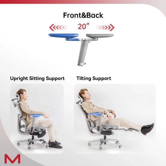 STUDEO Elite Ergonomic Office Chair — Adaptive Lumbar & Footrest